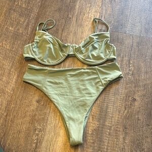 RVCA Olive Green Bikini Set